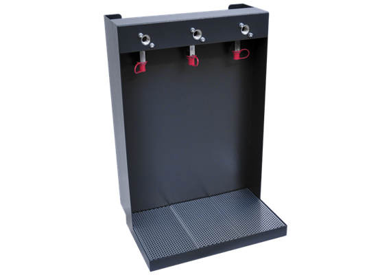 3er Fallölbar aus Stahl ohne Sicherheitshahn (standart RAL7016) Swissmade