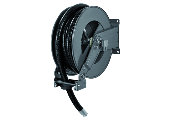 AdBlue® Schlauchaufroller offen HR3502 FE AD HAI Stahl lackiert RAL7016 ohne Schlauch