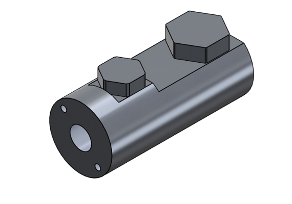 Anschlussteil Ölhahn aus Aluminium | Bild 3
