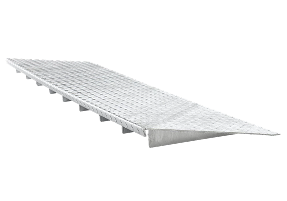 Auffahrrampe für Flächenauffangwanne verzinkt 1900 mm Breite