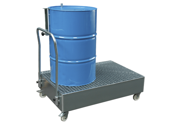Auffangwanne fahrbar verzinkt 2 x 200 l Fass