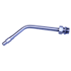 Auslauf Inox gebogen mit Tropfschutz 1/2" AG