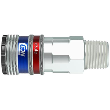 CEJN eSafe Sicherheitskupplung Serie 300, ¼" AG