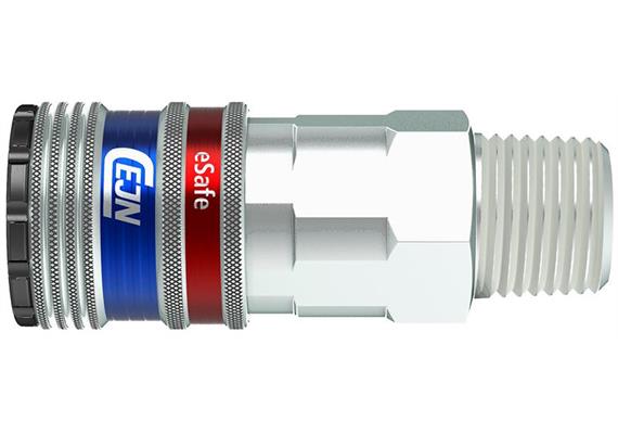 CEJN eSafe Sicherheitskupplung Serie 300, ¼" AG