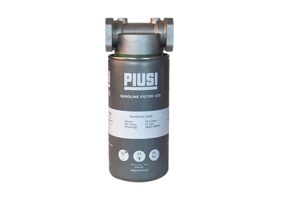 Diesel / Benzin Filter PIUSI E25 (EX) 70 l/min, 10µm, 12 bar, mit Filterkopf 1" IG