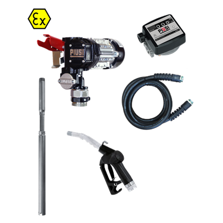 Diesel / Benzin Flügelzellen Fasspumpe Panther EX56 ATEX, mit Zähler