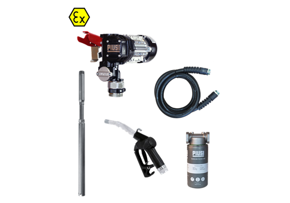 Diesel / Benzin PIUSI Flügelzellen Fasspumpe Panther EX56 ATEX, mit Filter