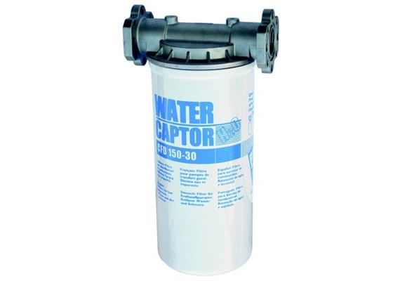 Diesel Filter PIUSI WATER CAPTOR 150 l/min, 30 µm, 3,5 bar, mit Filterkopf 1" IG