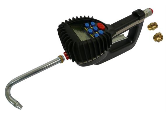 DIGIMET E30 - Preset mit Mengenvorwahl, Auslauf Getriebeöl mit Tropfschutz