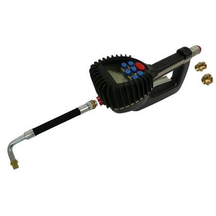 DIGIMET E30 - Preset mit Mengenvorwahl, Auslauf Motorenöl flexibel mit Tropfschutz