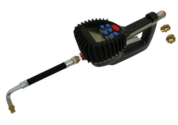 DIGIMET E30 - Preset mit Mengenvorwahl, Auslauf Motorenöl flexibel mit Tropfschutz