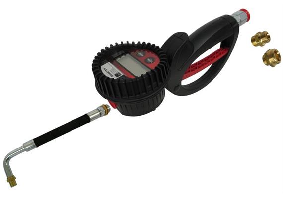 DIGIMET E35 - Handdurchlaufzähler, Auslauf Motorenöl mit Tropfschutz flexibel