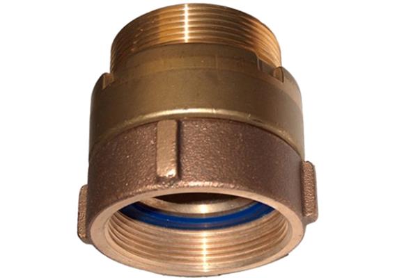 Drehgelenk DS 2.3 - 2" AG x 1½" IG aus Messing mit NBR Dichtung, Gewindedichtung PU