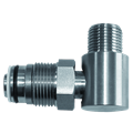 Drehgelenk Inox 1/2" mit 10 mm Bohrung, max 200 bar 90°C, EPDM-Dichtung