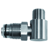 Drehgelenk Inox 1/2" mit 10 mm Bohrung, max 200 bar 90°C, EPDM-Dichtung