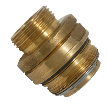 Drehgelenk Messing für ZVA25 - M42 x 1,5 AG x 1" AG