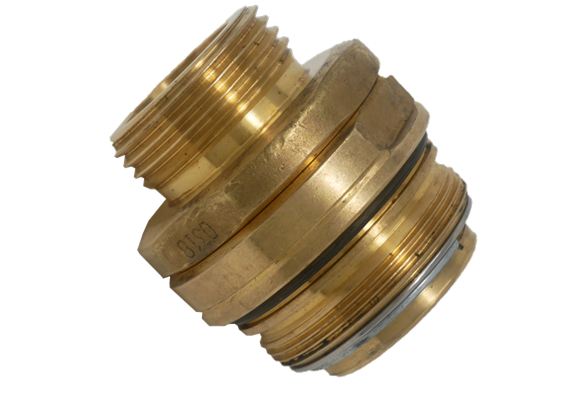 Drehgelenk Messing für ZVA25 - M42 x 1,5 AG x 1" AG