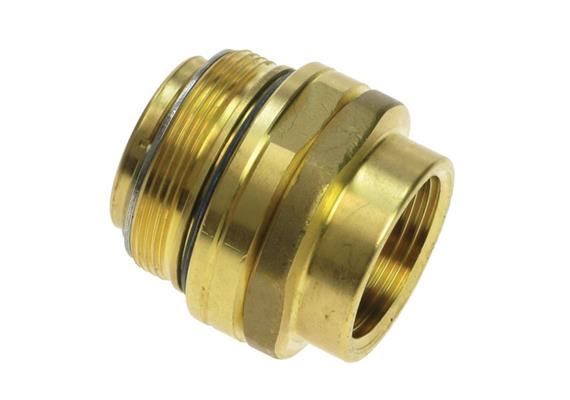 Drehgelenk Messing für ZVA25 - M42 x 1,5 AG x 1" IG