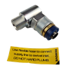 Drehgelenk verzinkt 1/2" mit 10 mm Bohrung, max 600 bar, PU, für Öl/Fett