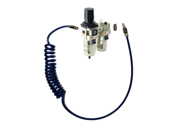 Druckluft-Anschluss-Set mit Wartungseinheit 1/4" für Serie 300