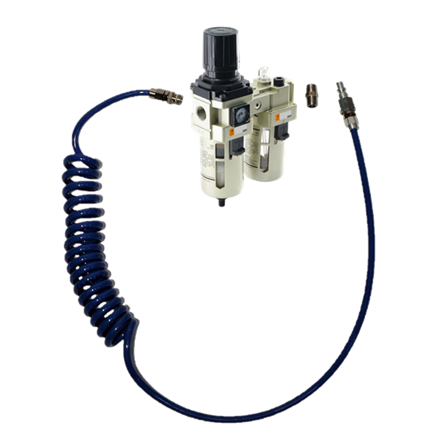 Druckluft-Anschluss-Set mit Wartungseinheit für Serie 300