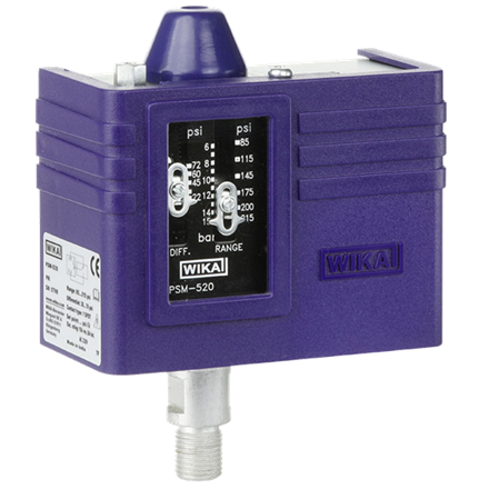 Druckschalter PSM-520, 230V, 6 - 15 bar, 1/4" AG