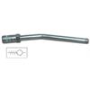 Düsenrohr gebogen 150 mm mit 4-Backen-Hydr.-greifmundstück und Rückschlagventil, 1/8"