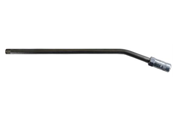 Düsenrohr gebogen 250 mm mit 4-Backen-Hydraulikgreifmundstück - 1/8"