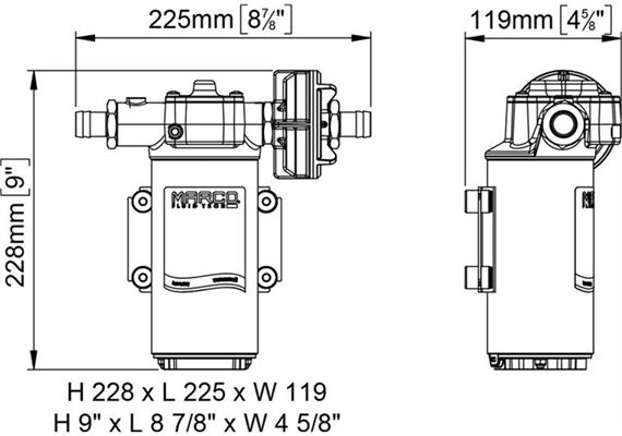 Elektro-Zahnradpumpe UP8-RE - 12/24V | Bild 3
