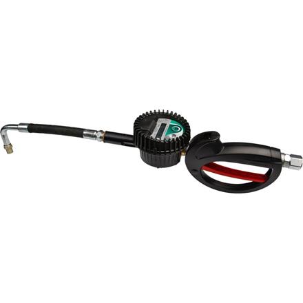 Elektronischer Handdurchlaufzähler eichfähig, Auslauf Motorenöl mit Tropfschutz flexibel