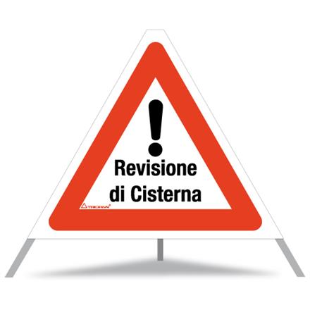 Faltsignal TRIOPAN 60 cm (REVISIONE DI CISTERNA) mit Etui