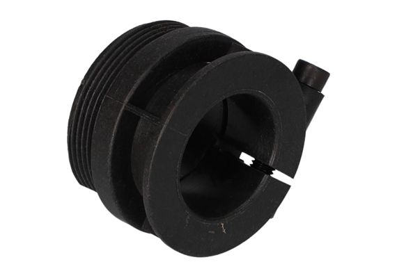 Fassadapter 2" auf Rohr 36-38 mm, schwarz