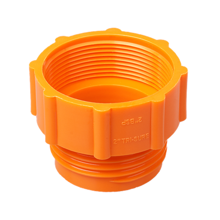 Fassadapter für Kunststoff-Fässer, Sägegewinde S56x4 (2" AG TriSure) auf 2" BSP IG