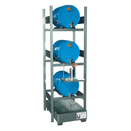 Fassregal für 3 x 60 l Fässer