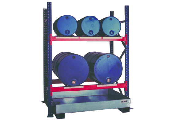 Fassregal für 3x 60 l und 2 x 200 l Fässer