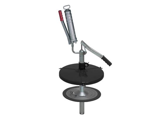 Fettpressenfüllgerät ecoFILL 200-s für 200 kg Fässer, Innen-ø 550 - 590 mm