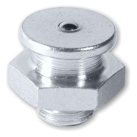 Flachkopf-Schmiernippel M22 1/4" - ø 22 mm - SW22 aus Stahl verzinkt - VPE 50 Stk.