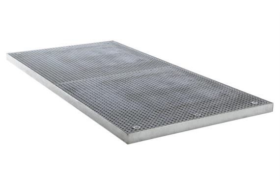 Flächenauffangwanne verzinkt 2850 x 1350 x 78 mm (L x B x H)