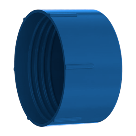 Gewindeschutzkappe PVC ½" Blau