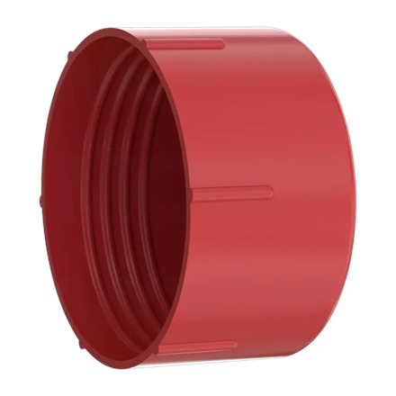 Gewindeschutzkappe Rot LDPE 2"