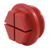 Gewindeschutzstopfen Rot PP 3/4"
