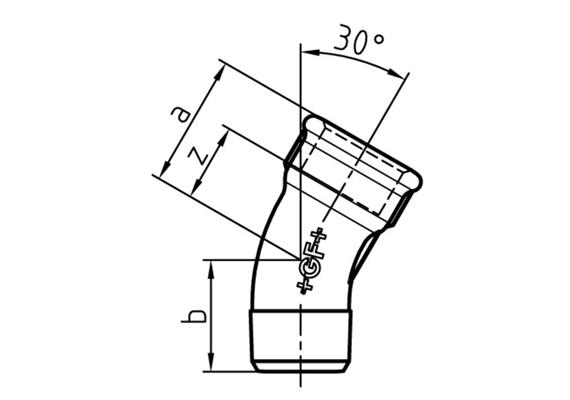 GF Fittings Bogen 30° N° 50 verzinkt 1¼" | Bild 2