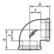 GF Fittings Bogen 90° N° 90 verzinkt 3" | Bild 2