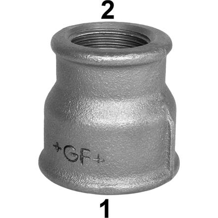 GF Fittings Reduktion N° 240 verzinkt 1"-½" IG