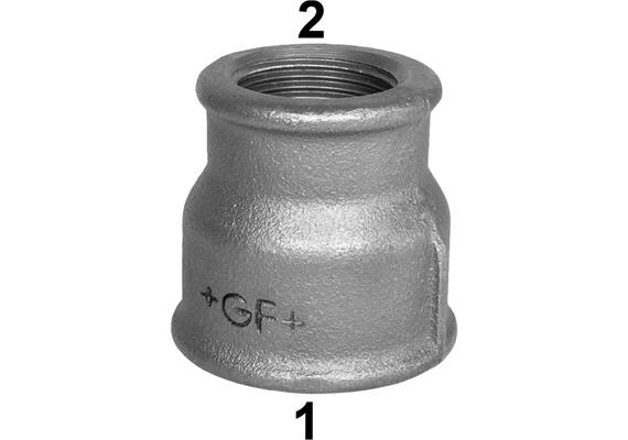 GF Fittings Reduktion N° 240 verzinkt 2"-1½" IG | Bild 1