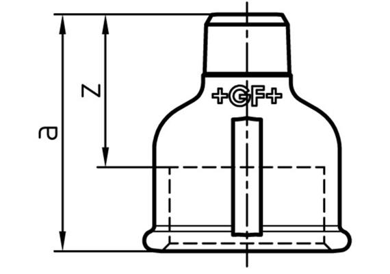 GF Fittings Reduktion N° 246 verzinkt 1½"-1" IG-AG | Bild 2