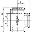GF Fittings T-Stück red. N° 130 verzinkt 1½"-½"-1½" | Bild 2