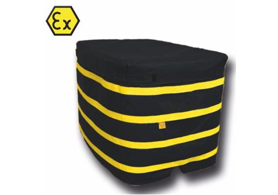 Heizmanschette für 1000 l IBC - mit 2 Heizzonen - ATEX