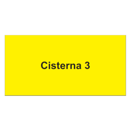 Hinweisschild Aluminium gelb, 100 x 50 mm "CITERNA "