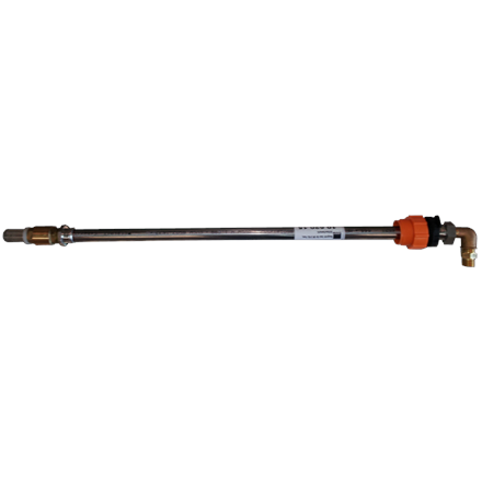 Inox Saugrohr 3/4" 60° AG für 200 l Fass